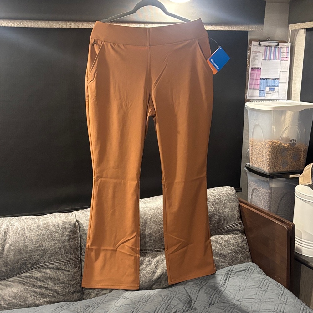 Columbia Tan Boot Cut Pants